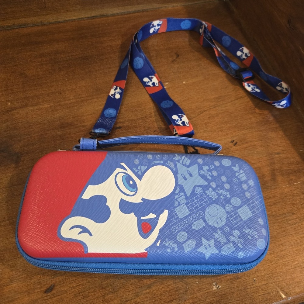 Nintendo Switch Mario Colorblock Carrying Case W/ Strap